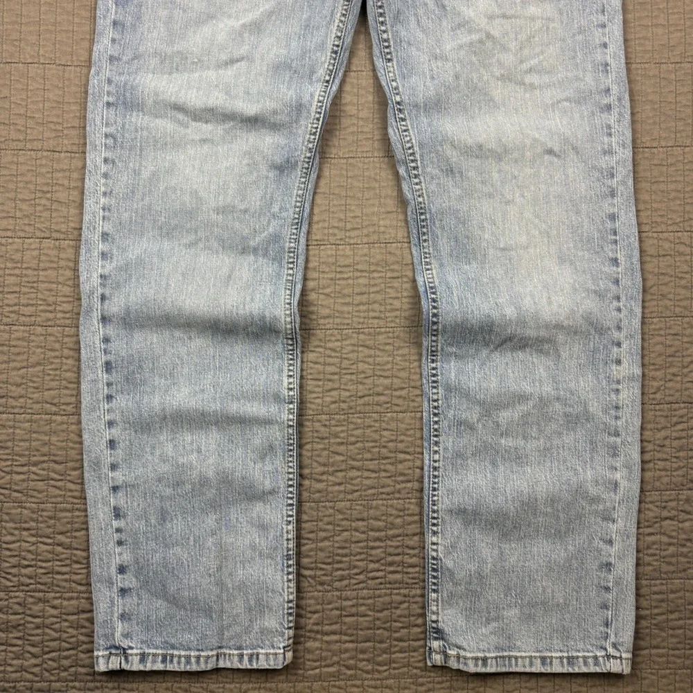 Levis 559 Relaxed Straight Jeans Mens 34x34 (34x32) Light Wash Blue Denim Skater